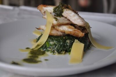 Ispanak Yatağında Levrek